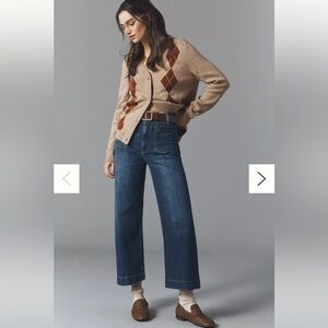 Anthropologie Pilcro The Colette Crop Wide-Leg Jeans